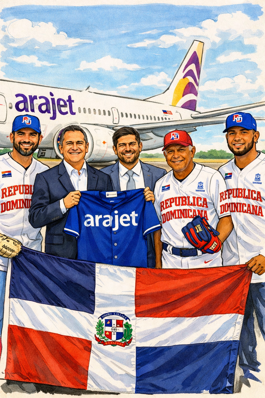 Arajet se convierte en la aerolínea oficial de la Federación Dominicana de Béisbol